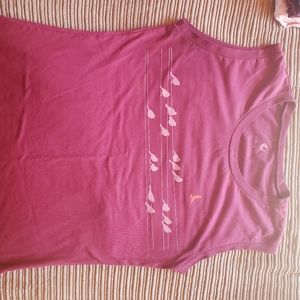 (SOLD) ❌Oiselle birds on a wire muscle tank.